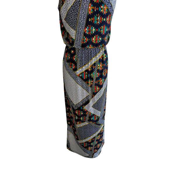 Enfocus Studio Womens Halter neck Muticolored Maxi Dress Size 6 - Picture 2 of 13